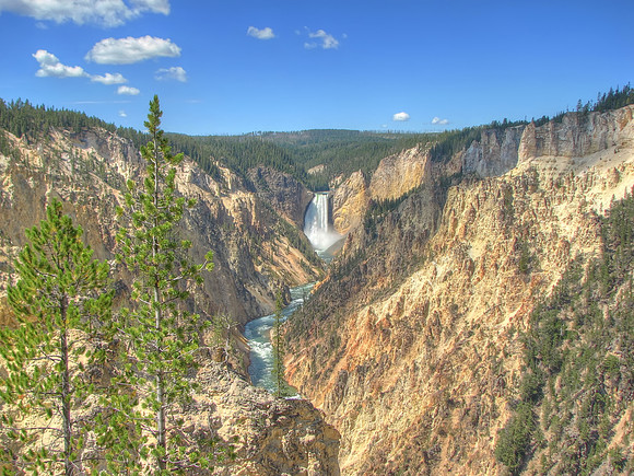 Grand Canyon of the Yellowstone - Lower Falls from Artist Point