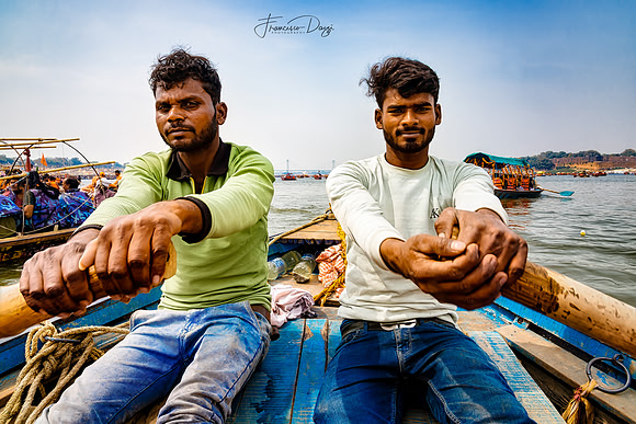 Into the Sacred Current Kumbh Mela India river boat