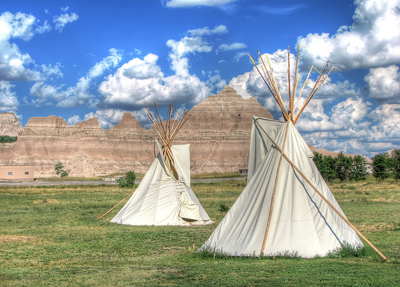 Badlands National Park - Native Americans Tipi