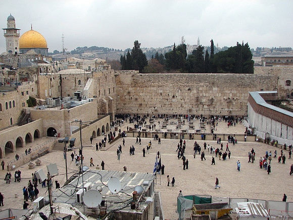 The Western Wall Plaza from above
