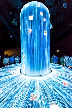 Japan pavilion interior at Expo 2015 in Milan, Italy