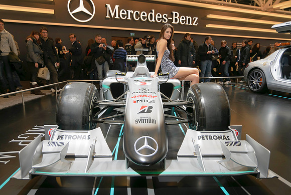 Mercedes MGP W01 Front View