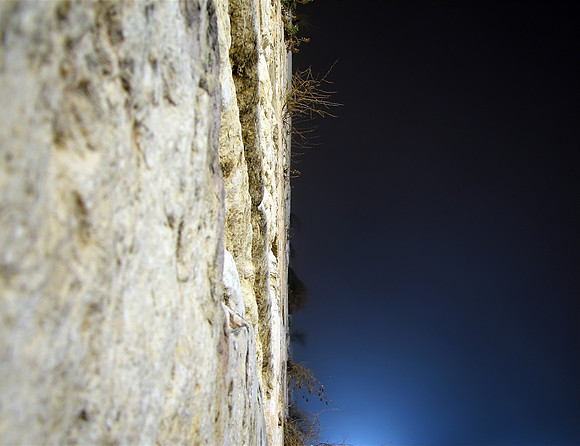 The Western Wall at Night