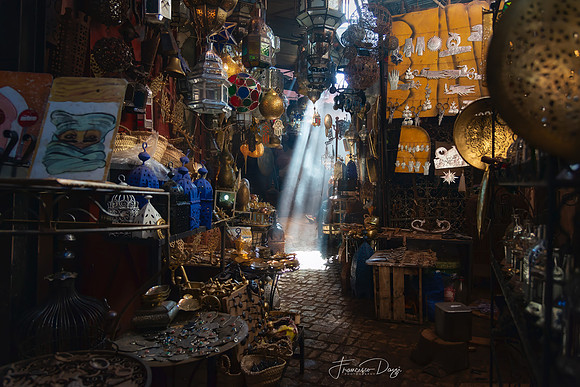 Hidden treasures in the Marrakesh Souq Morocco
