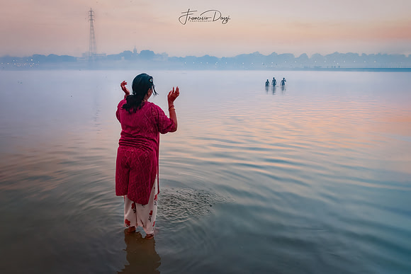 India Kumbha Mela sunrise