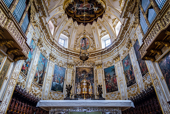 The apse of Bergamo Cathedral Italy church Bergamo