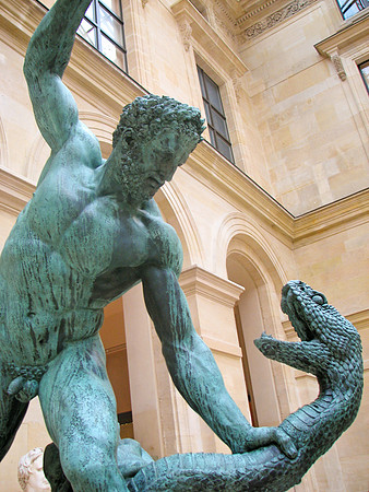 Louver Museum - François Joseph Bosio - Hercules Struggling with a Serpent