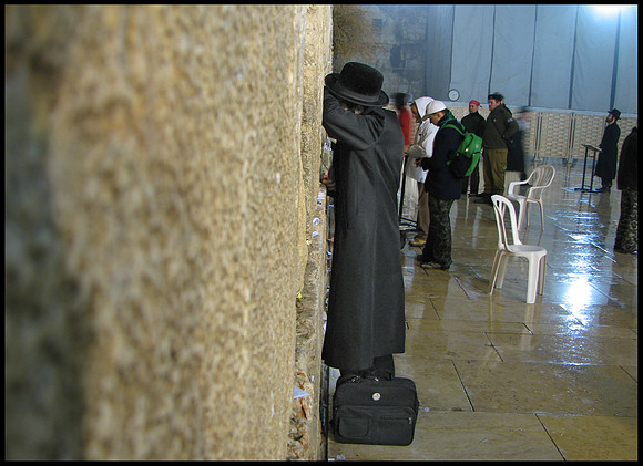 The Western Wall at Night