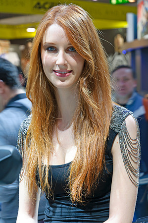 Model at EICMA 2011 in Milan