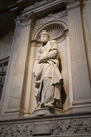 Michelangelo's sculpture inside Siena Cathedral