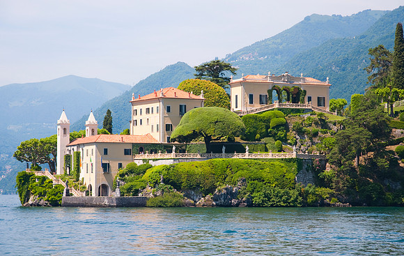 The "Villa del Balbianello" on Lake Como