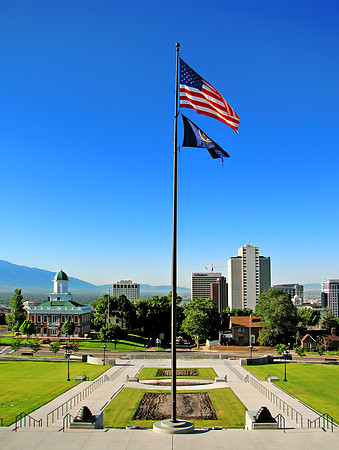Salt Lake City View from Utah State Capitol