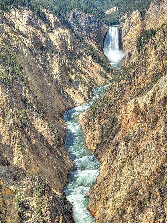 Grand Canyon of the Yellowstone - Lower Falls